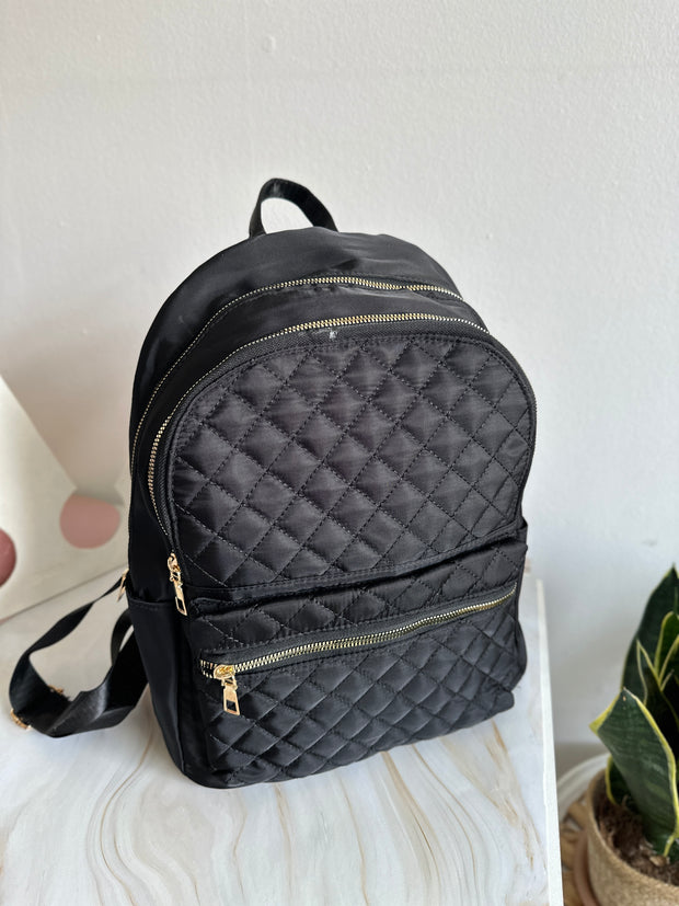 Rucsac negru matlasat Celine